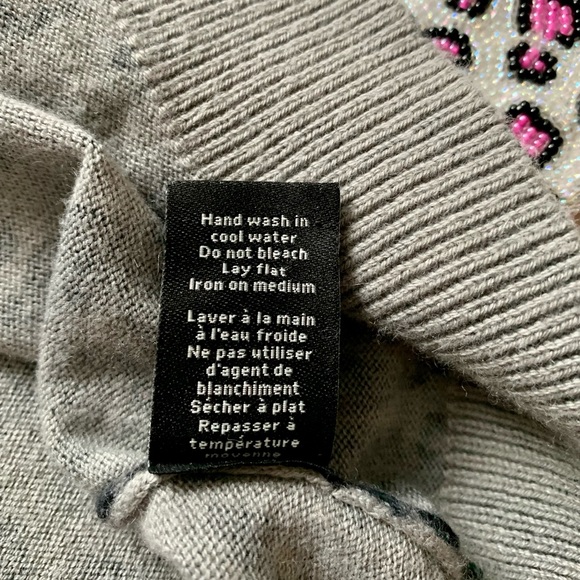 Jessica Ladies Cardigan, Leopard Print cotton with cashmere - Picture 6 of 10